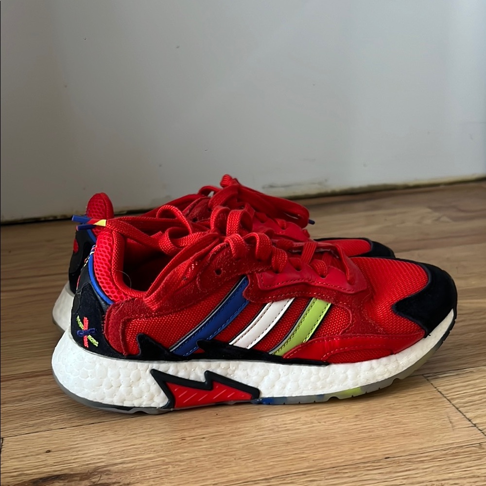 Adidas Kids Red Multicolor Sneakers